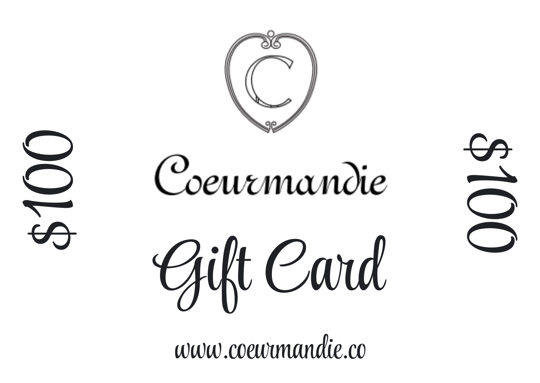 Coeurmandie Gift Card.